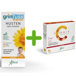 GRINTUSS KINDER HUSTENSAFT 128 g + Vitamin C GRATIS