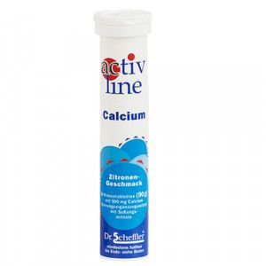 ACTIVLINE Calcium Zitrone Brausetabletten